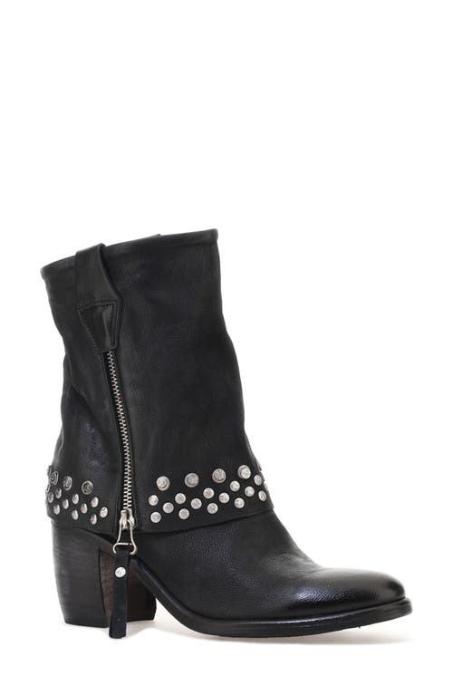 As98 A.s.98 Rayne Foldover Shaft Boot In Black