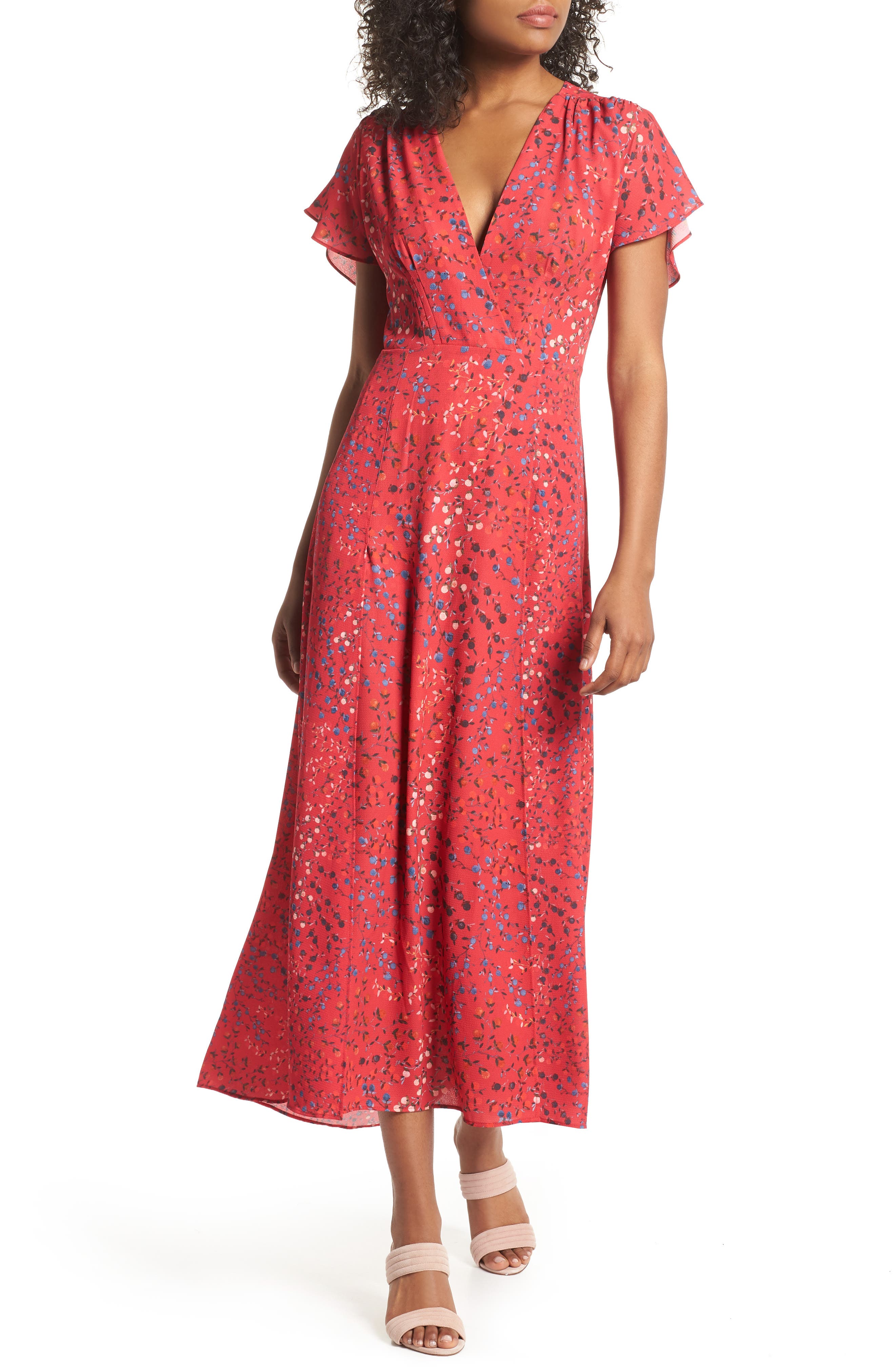 drape maxi dress