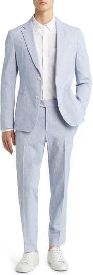 BOSS Hanry Stretch Cotton Linen Suit