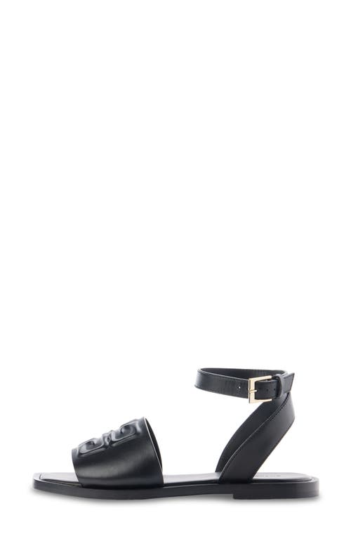 Shop Givenchy Liquid 4g Logo Quarter Strap Sandal In Black