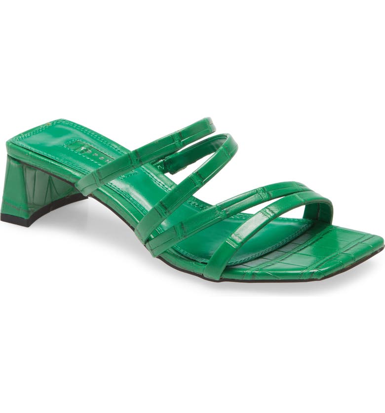TOPSHOP Dixie Strappy Sandal, Main, color, GREEN