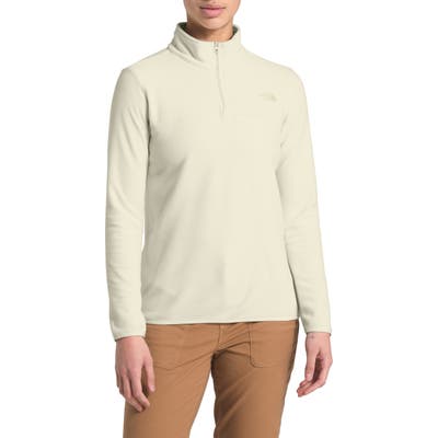 The North Face Tka Glacier Quarter Zip Fleece, White