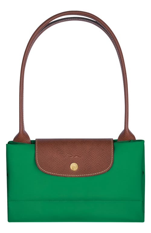 Shop Longchamp Large Le Pliage Tote In Dark Green