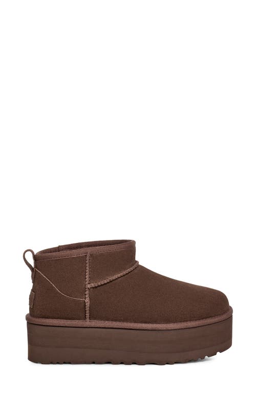 Shop Ugg(r) Classic Ultra Mini Platform Boot In Burnt Cedar