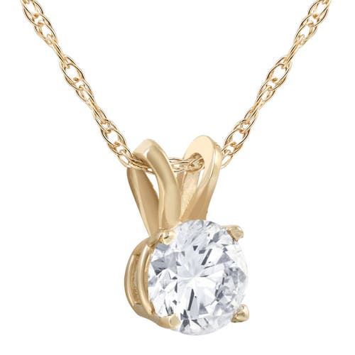 Bliss Diamond 1 1/2ct Certified Diamond Solitaire Pendant In 14k Yellow Gold