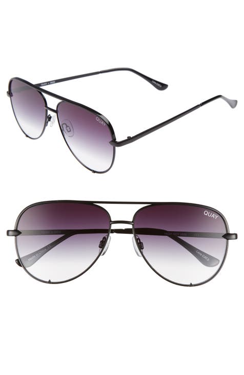 Quay High Key Mini Sunglasses Black/Fade