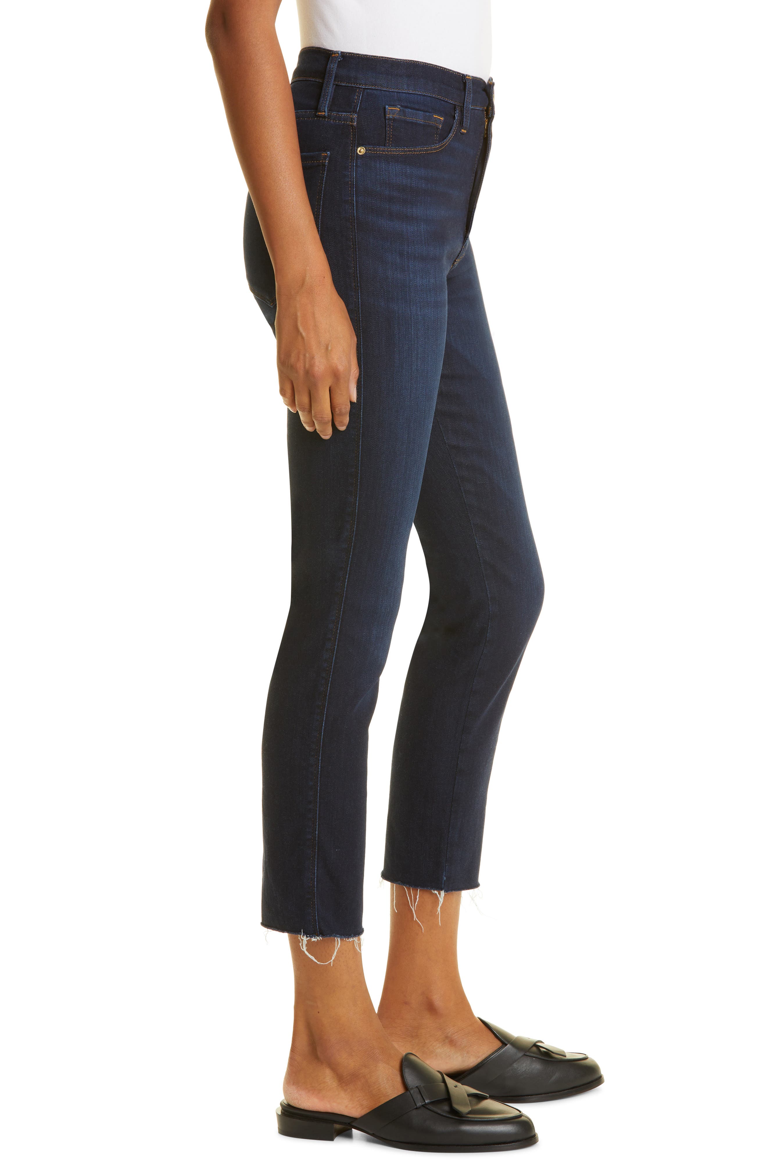 FRAME Le Pixie Sylvie Raw Hem Straight 