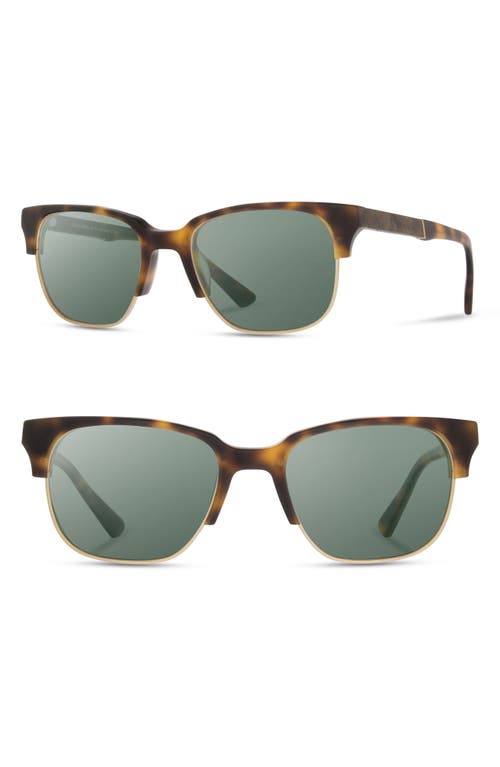 'Newport' 52mm Polarized Sunglasses in Matte Brindle/Elm