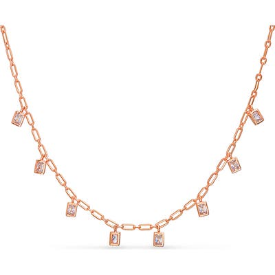 Lesa Michele Baguette Charm Necklace