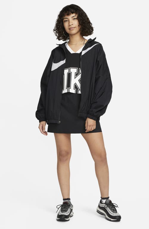 Shop Nike Sportswear Essential Jacket In Black/white
