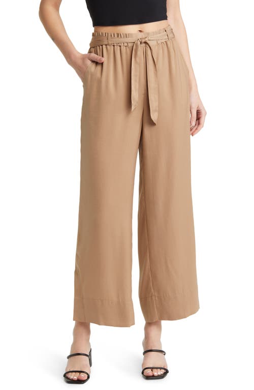 NIC+ZOE Soft Drape Wide Leg Pants in Mochachino