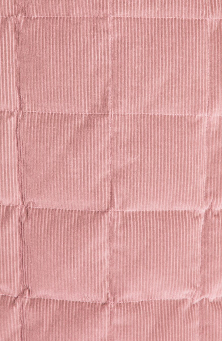 Moncler Grenoble Paulet Corduroy Quilted Shirt Jacket, Alternate, color, Pink