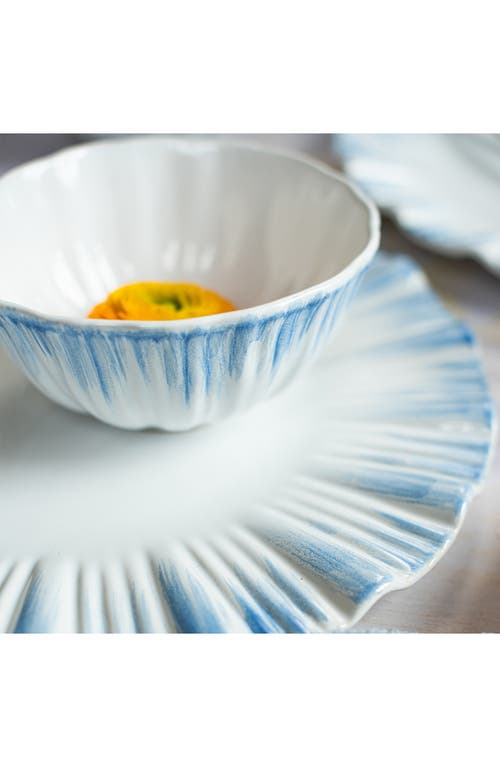 Vietri Bari Blue And White Cereal Bowl In Blue