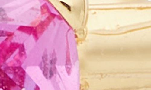 Kate Spade New York Cubic Zirconia Hoop Earrings In Rose Gold.