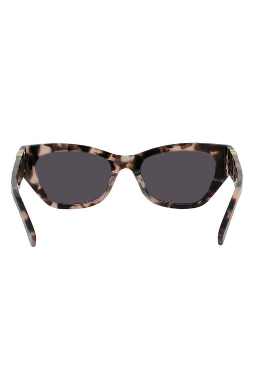 Shop Givenchy 4g 55mm Cat Eye Sunglasses In Havana/smoke