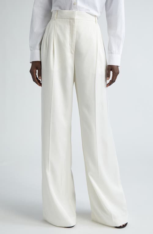 Alexander McQueen Pleated Wide Leg Pants Ivory at Nordstrom, Us