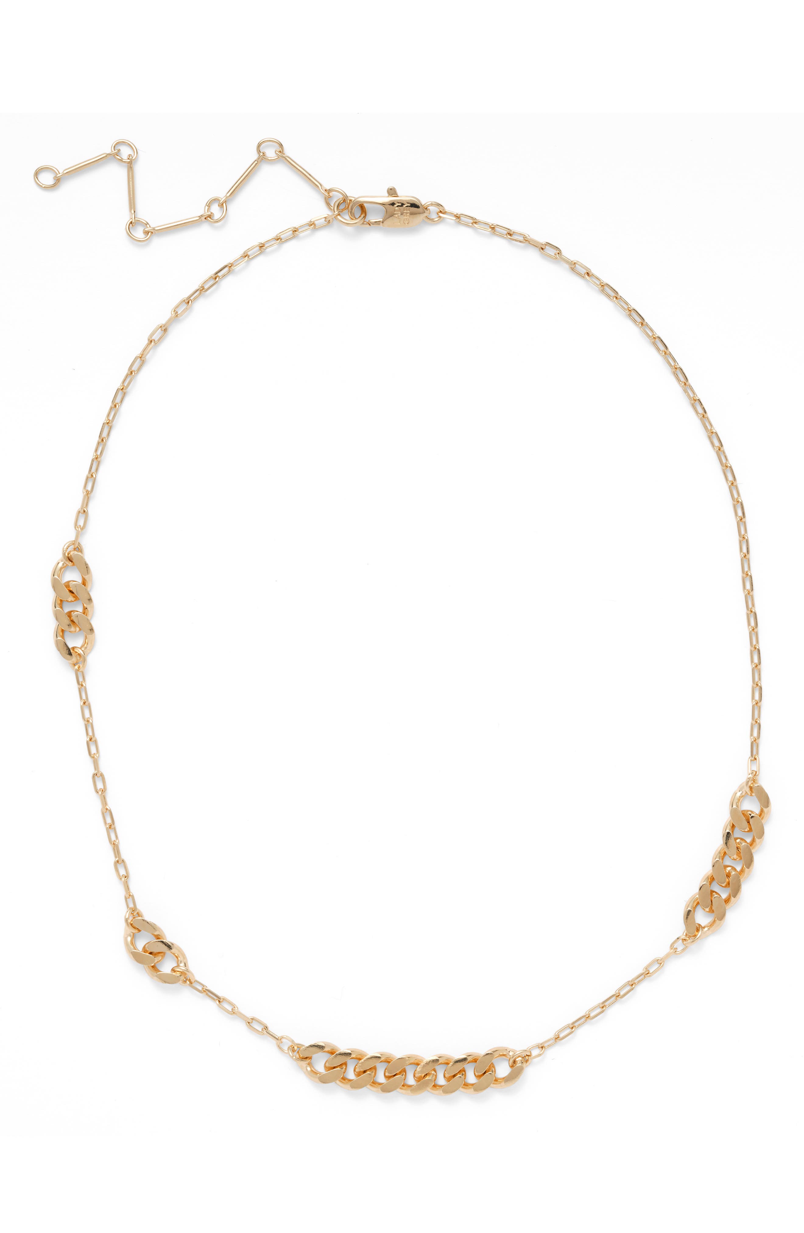 Lady Grey Trace Chain Necklace in Gold Cover