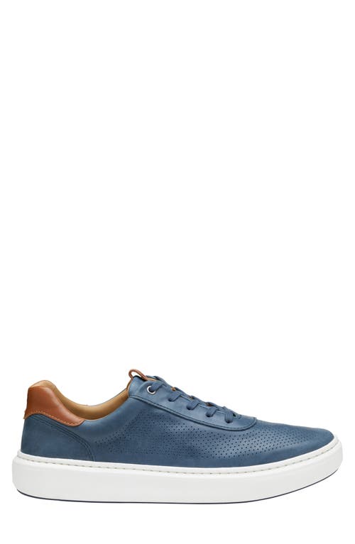 Johnston & Murphy Men's Anders Perfed U-throat Sneakers In Navy Full Grain