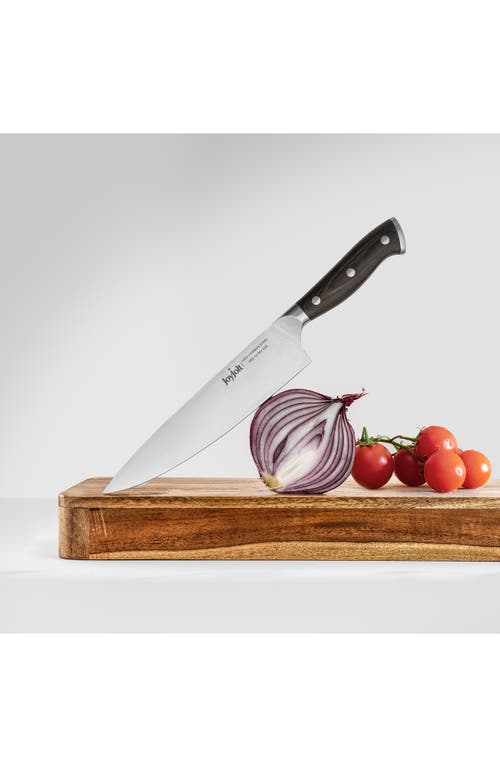 Shop Joyjolt 8" Stainless Steel Chef Knife In Silver/black