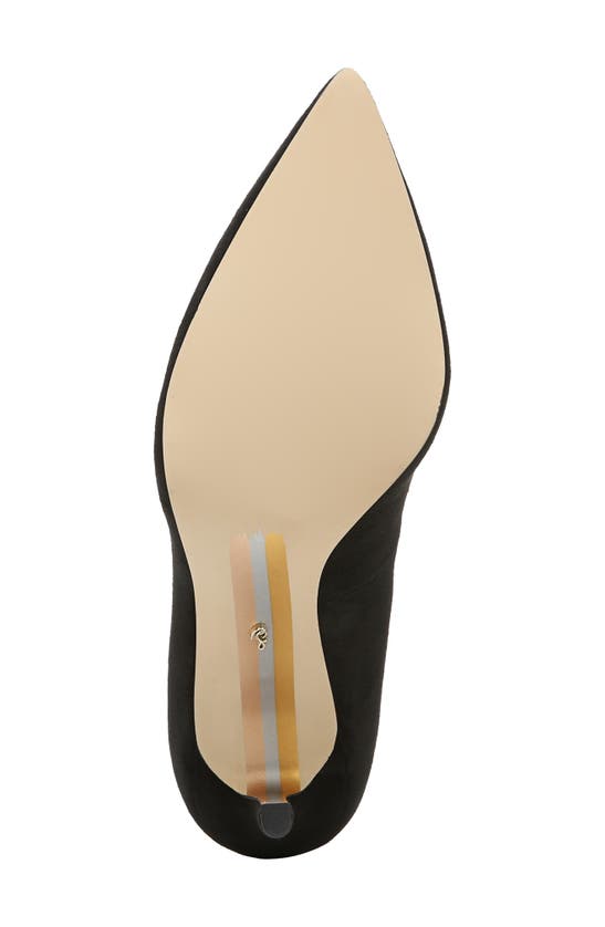 Shop Sam Edelman Hazel Pointed Toe Pump In Black Suede