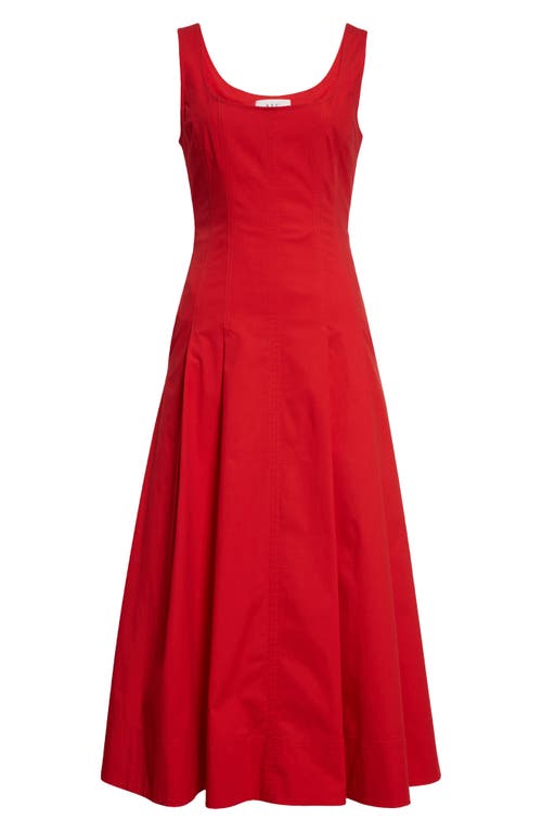 Shop A.l.c . Isabel Fit & Flare Dress In Rouge