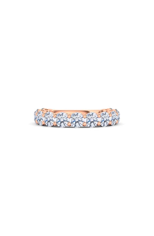 Shop Hautecarat Lab Created Diamond Eternity Ring In Rose Gold