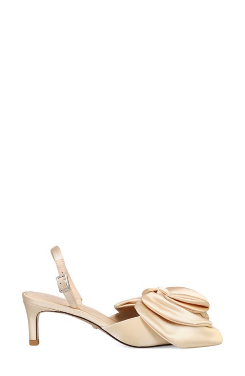 Shop Pelle Moda Uzma Slingback Pump In Champagne