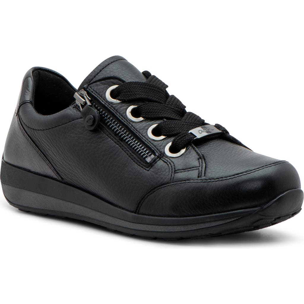 Ara Ollie Sneaker In Black/anthracite