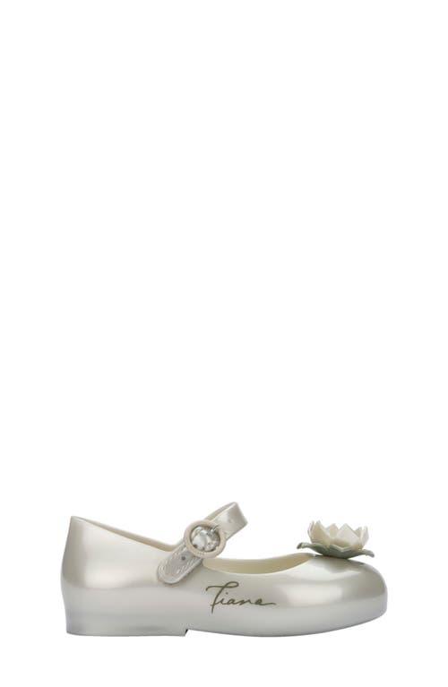 Melissa Girl's Sweet Love X Disney Princess Mary Jane Shoes, Toddlers/kids In Metallic White/green