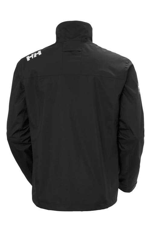 Shop Helly Hansen Waterproof Crew Jacket In Black