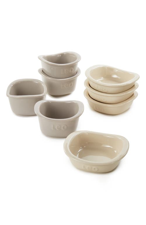 Berghoff Leo Balance 8-piece Moonmist Ramekin Set In Beige