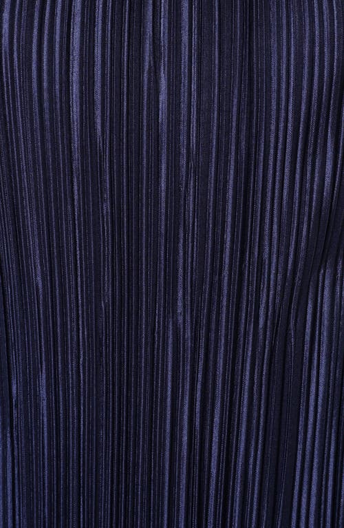 Petal And Pup Petal & Pup Melody Plissé Maxi Dress In Blue