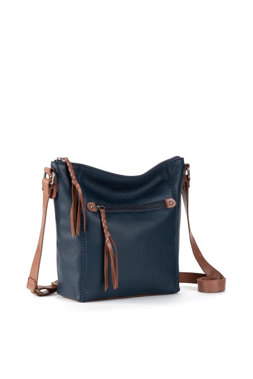 The Sak Ashland Leather Crossbody Bag In Indigo