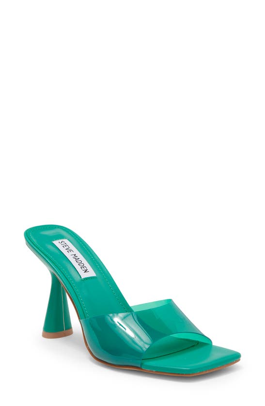 Steve Madden Elated Slide Sandal In Green Lucite
