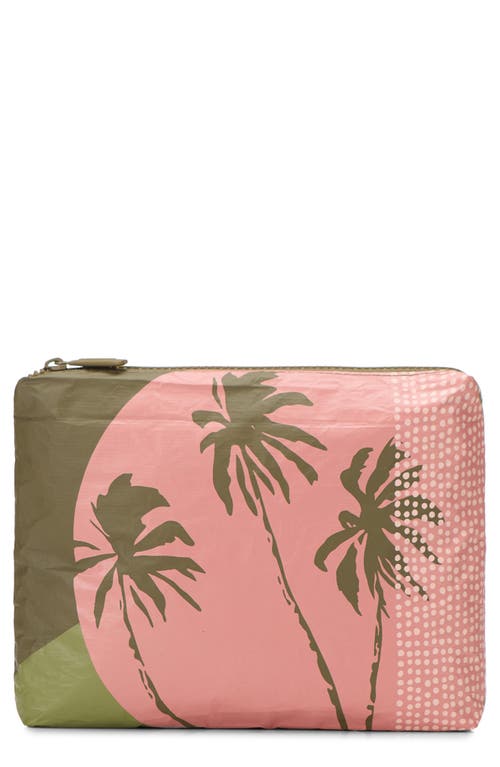 Shop Aloha Collection Small Water Resistant Tyvek® Zip Pouch In Olive