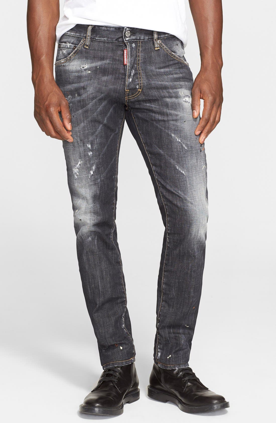 Dsquared2 'Cool Guy' Slim Fit Distressed Jeans (Faded Black) Nordstrom