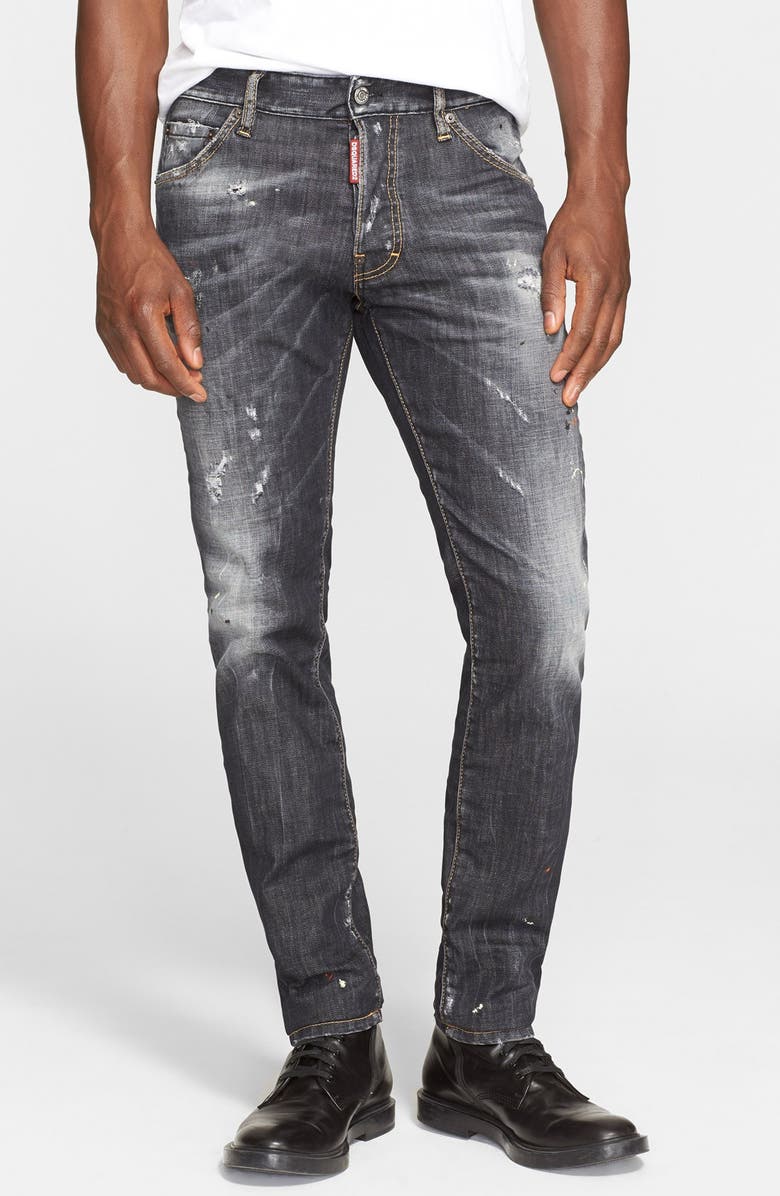 Dsquared2 'Cool Guy' Slim Fit Distressed Jeans (Faded Black) | Nordstrom
