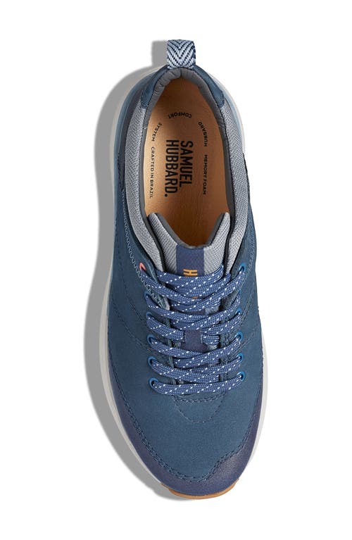 Samuel Hubbard Camino Water Resistant Walking Shoe In Navy Nubuck