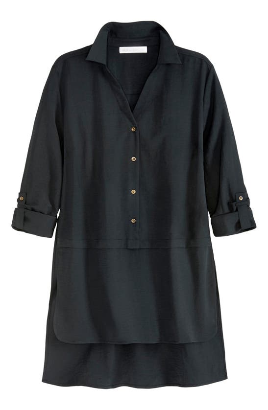 ADYSON PARKER ROLL SLEEVE HIGH/LOW TUNIC