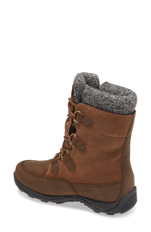 Shop Baffin Eldora Waterproof Boot In Taupe/dark Brown