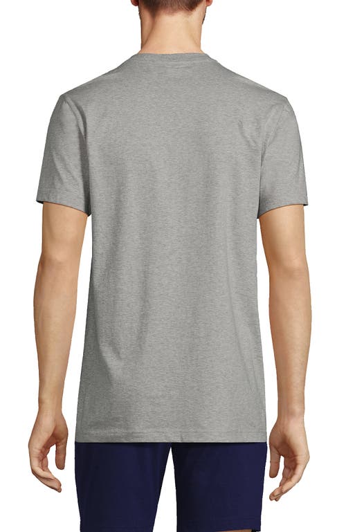 Lands' End Crewneck Undershirt 3 Pack In Gray Heather