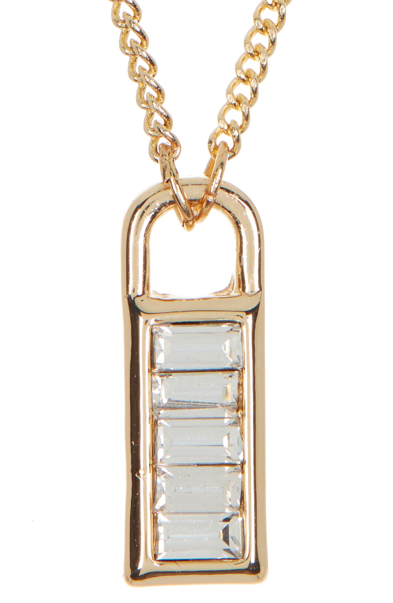 Vince Camuto Baguette Pendant Necklace 