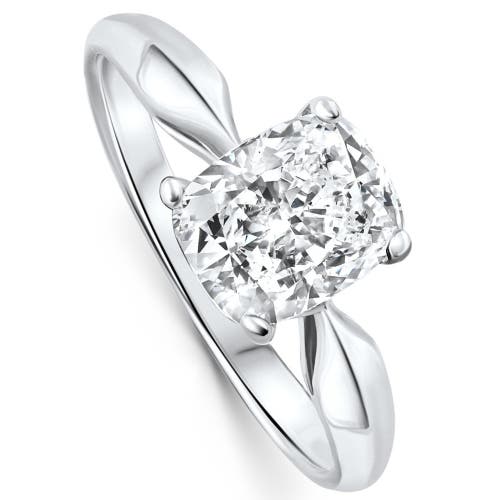 Shop Bliss Diamond 1 1/2ct Cushion Diamond Solitaire Engagement Ring 14k Gold Lab Grown In 14k White Gold