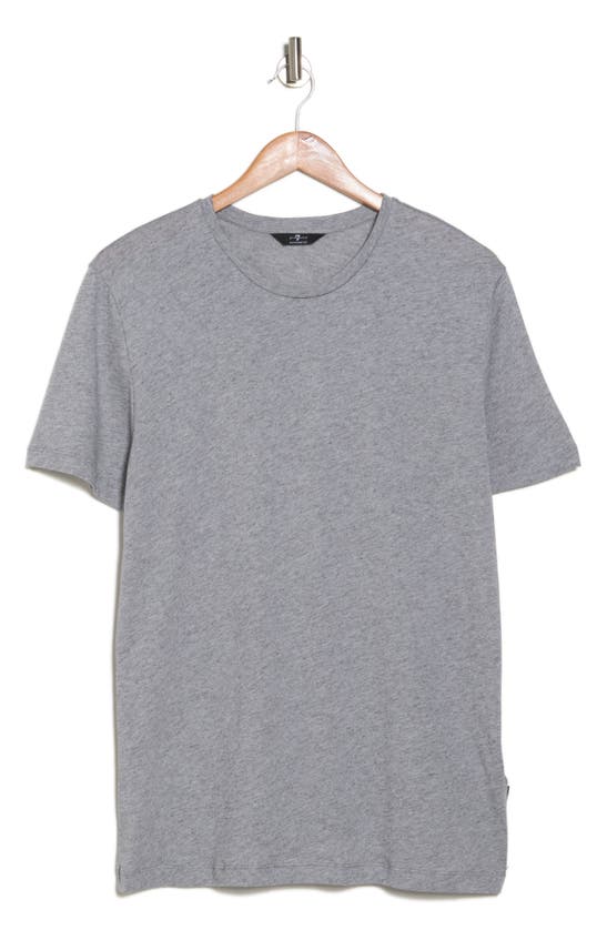 Shop 7 For All Mankind Cotton & Cashmere T-shirt In Grey