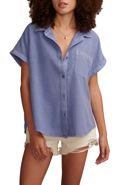 Lucky Brand Trendy Plus Cotton Plaid Utility Shirt (Purple Multi, 3X)
