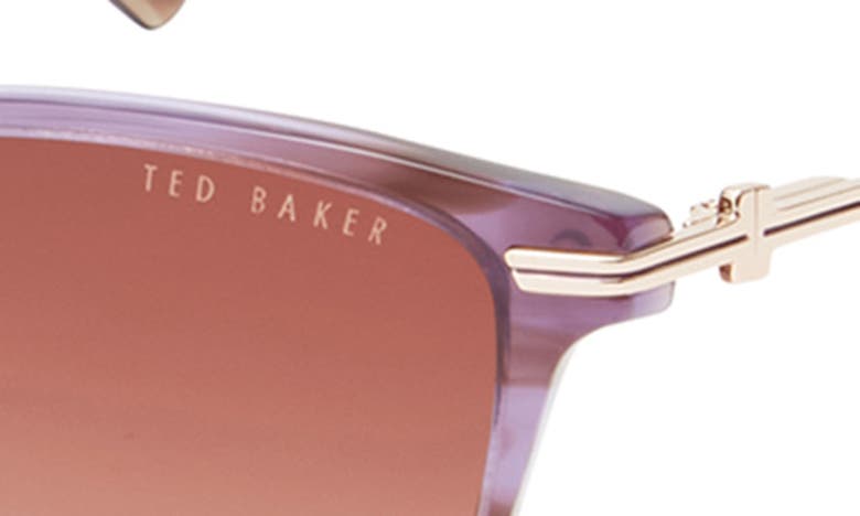 Ted Baker 57mm Cat Eye Sunglasses In Purple