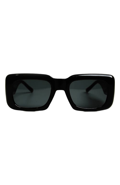 Frame 1 52mm Square Sunglasses in Black