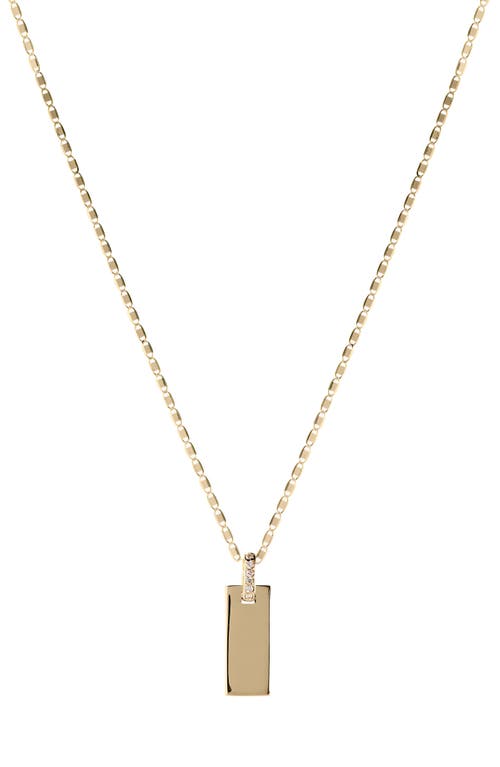 Lana Tag Link Pendant Necklace in Yellow at Nordstrom
