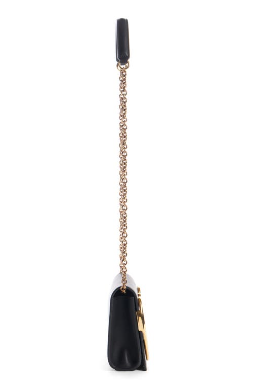 Chloé Script Logo Hardware Leather Shoulder Bag In Black