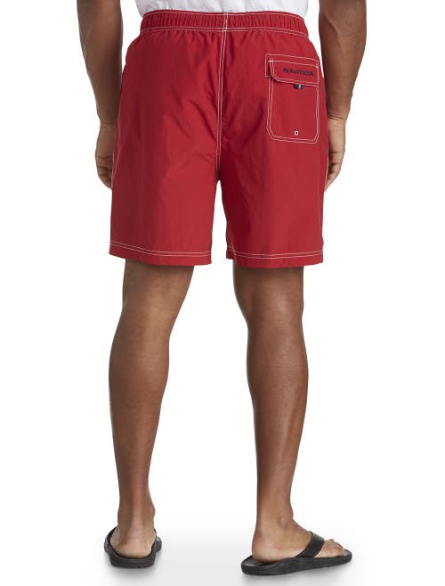 Nautica Swim Trunks In Red